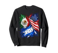 Drapeaux du Honduras des États-Unis, du Mexique Sweatshirt