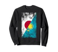 Drapeaux du Japon et du Kazakhstan - Japonais Kazakh, kazakhstanais Sweatshirt
