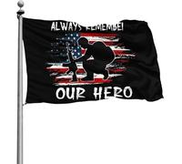 Drapeaux du Memorial Day, 14 x 1,8 m, bannière, décoration extérieure pour patio, pelouse et jardin, couleurs vives et résistantes à la décoloration