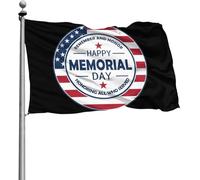 Drapeaux du Memorial Day, 8 drapeaux, 1,2 m x 1,8 m, pour décoration extérieure, patio, pelouse et jardin, couleurs vives et résistants à la décoloration