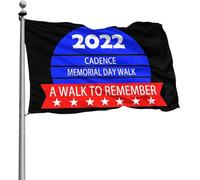 Drapeaux du Memorial Day, 9 drapeaux, 1,2 m x 1,8 m, pour décoration extérieure, patio, pelouse et jardin, couleurs vives et résistants à la décoloration