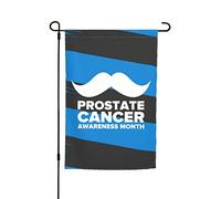 Drapeaux du mois de sensibilisation au cancer de la prostate Drapeau de jardin Décoration parfaite Bannière de cour 12 x 18 pouces Décoration extérieure double face Tapisserie de fête Bannière de déco
