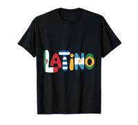 Drapeaux du Mois du Patrimoine hispanique Latino - Culture de l'Amérique Latine T-Shirt