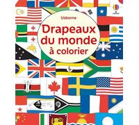 Drapeaux du monde à colorier - Dès 6 ans - Susan Meredith - Usborne - broché - Document jeunesse dès 6 ans