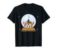 Drapeaux du Monde de Noël en Forme de dôme de Neige T-Shirt
