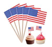 Drapeaux du Monde, Drapeaux sur des BâTons FlagPicks De Dents 100pcs Mini America Sandcastle Flags Food Flags Toppakes Toppers Mini Cocktail Stick Flag Dorce