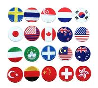 Drapeaux du monde ecusson a coudre patch thermocollant drapeau Suisse Turquie Italie Americain Hong Kong Chine Coree du Sud Canada ecusson a coudre USA