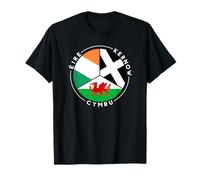 Drapeaux du Pays de Galles Irlande Cornouailles, Langues celtiques T-Shirt