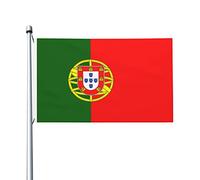 Drapeaux du Portugal, drapeaux décoratifs d'extérieur 0,9 x 1,5 m 100% polyester drapeaux à l'extérieur du drapeau tous temps, la couleur est lumineuse et facile à estomper, séchage rapide.