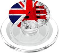 Drapeaux du Royaume-Uni et de Gibraltar - Gibraltarien Britannique PopSockets PopGrip pour MagSafe