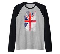 Drapeaux du Royaume-Uni et de l'Angleterre - Anglais Britannique Manche Raglan
