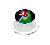 Drapeaux du Royaume-Uni et du Brésil - Brésil Britannique PopSockets PopGrip pour MagSafe