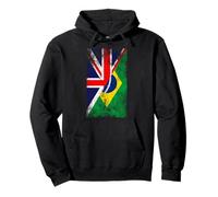 Drapeaux du Royaume-Uni et du Brésil - Brésil Britannique Sweat à Capuche