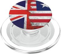 Drapeaux du Royaume-Uni et du Libéria - Libérien Britannique PopSockets PopGrip pour MagSafe