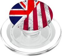 Drapeaux du Royaume-Uni et du Libéria - Libérien Britannique PopSockets PopGrip pour MagSafe