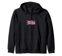 Drapeaux du Royaume-Uni et du Libéria - Libérien Britannique Sweat à Capuche