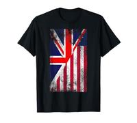 Drapeaux du Royaume-Uni et du Libéria - Libérien Britannique T-Shirt