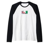 Drapeaux du Royaume-Uni et du Nigeria - Nigérian Britannique Manche Raglan