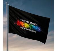 Drapeaux d'université pour gars Merfire arc-en-ciel : un drapeau de célébration coloré pour décoration murale de dortoir pour garçons d'université pour dortoirs (60 x 90 cm)