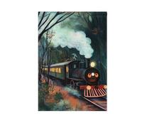 Drapeaux effrayants de train safari pour jardin, cour de Noël, bannière pour décoration de porche 71 x 101 cm double face