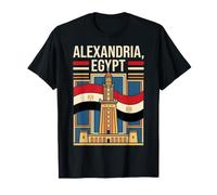 Drapeaux égyptiens du Phare d'Alexandrie T-Shirt