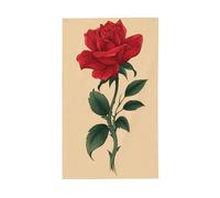 Drapeaux élégants de style tatouage rose rouge, 9,5 x 1,5 m, bannière de vœux avec œillets, décoration d'intérieur ou d'extérieur