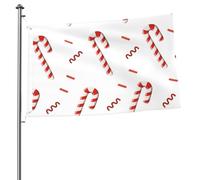Drapeaux en forme de canne à sucre de 90 cm x 60 cm avec œillets, mâts de drapeau de jardin personnalisés