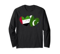 Drapeaux en Forme de cœur du Pakistan des Émirats Arabes Unis Culture Pakistanaise Manche Longue