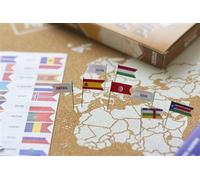 Drapeaux - epingles - amerique - Collectif - Miss Wood - Atlas / carte