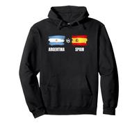 Drapeaux Espagne Contre Argentine Double Nationalité Pride Sweat à Capuche