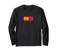 Drapeaux Espagne et Maroc - Marocain espagnol Manche Longue