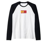 Drapeaux Espagne et Maroc - Marocain espagnol Manche Raglan