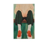 Drapeaux esthétiques pour femme assise sur un banc, 9 x 152 cm, bannière de vœux avec œillets, décoration d'intérieur et d'extérieur