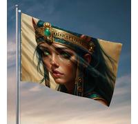 Drapeaux étranges Reine du Nil : un mystérieux conte de pharaon drapeau Man Cabe Decor drapeaux amusants pour les gars (30 x 45 cm)