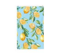 Drapeaux floraux citrons 9,5 x 1,5 m Bannière double face pour maison, cour, extérieur, intérieur, fête décorative