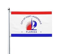 Drapeaux Fort Lauderdale, Floride Double Face Bannière Œillets En Laiton Dans Drapeau Pour Célébrations Événements Sportifs L'Extérieur 3X5Ft