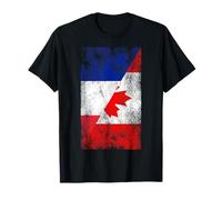 Drapeaux France et Canada - Français, Canadien T-Shirt