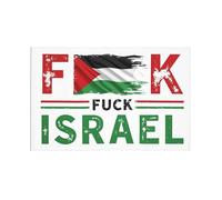 Drapeaux Fuck Israel pour voiture 12x18 Palestine gratuite Sauver Gaza Voitures Bannière Drapeau Signes Décoration double face Sans mât