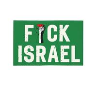 Drapeaux Fuck Israel pour voiture 12x18 Palestine libre Nous partirons Sauver Gaza Voitures Bannière Drapeau Panneaux Décoration double face Sans mât