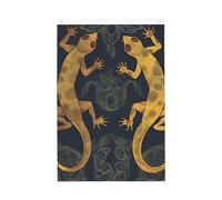 Drapeaux gecko lézards pour l'extérieur 6 x 0,9 m - Impression verticale double face - Drapeau de jardin - Bannière de vacances avec œillets - Drapeau de maison pour pelouse, porche, décoration