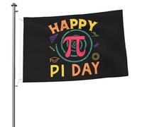 Drapeaux Happy Pi Day pour extérieur 2 x 3 pieds double face robuste bannière drapeau pour maison cour festival extérieur jardin décoration drapeau de bienvenue