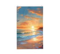 Drapeaux Hawaï pour plage, mer, coucher de soleil, océan, jardin, bannière double face pour maison, cour, extérieur, intérieur, fête décorative