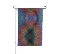 Drapeaux holographiques de jardin imprimés rêves 30,5 x 45,7 cm double face, décoration saisonnière pour la maison et l'extérieur, décoration de vacances toutes saisons