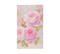Drapeaux impressionnistes avec roses roses, 91 x 152 cm, bannière de vœux avec œillets, décoration d'intérieur ou d'extérieur