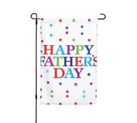Drapeaux imprimés d'étoiles et de fête des pères - 30,5 x 45,7 cm - Double face - Décoration saisonnière pour la maison et l'extérieur - Décoration pour toutes les saisons