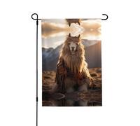 Drapeaux indiens en alpaga de 71,1 x 101,6 cm, double face, drapeaux de jardin pour l'extérieur, drapeaux de jardin de vacances