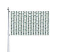 Drapeaux indiens traditionnels à imprimé floral pour cour, maison, 9,1 x 1,5 m, bannière de vœux avec œillets, décoration d'intérieur et d'extérieur