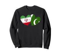 Drapeaux Iran Pakistan Cœur Culture iranienne Pakistanaise Sweatshirt