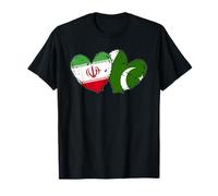 Drapeaux Iran Pakistan Cœur Culture iranienne Pakistanaise T-Shirt