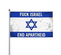 Drapeaux Israël-Palestine gratuits 1,5 x 2,4 m pour l'extérieur, drapeau de jardin robuste pour la sauvegarde de Gaza